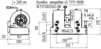 Рис.1. Схема отопителя салона автомобильного ТЕРМО 8000-2У